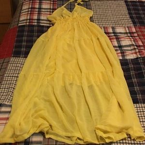 A lovely bright yellow dress